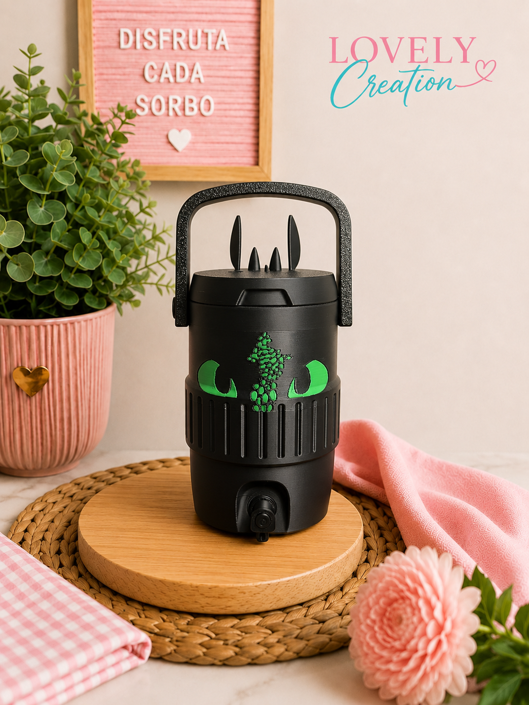 Night Dragon-Inspired Can Holder | 3D Printed