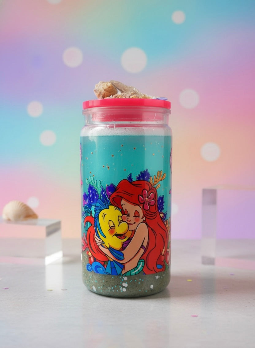 Ariel the Little Mermaid | 16 oz Beach Effect Tumbler