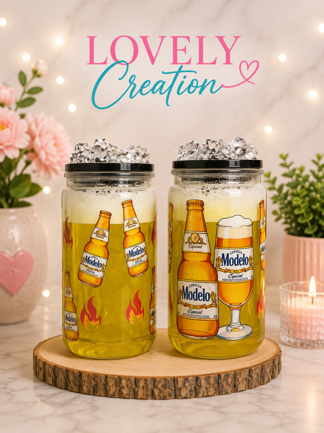 Modelo 🍺✨ | 16 oz Snow Globe Tumbler