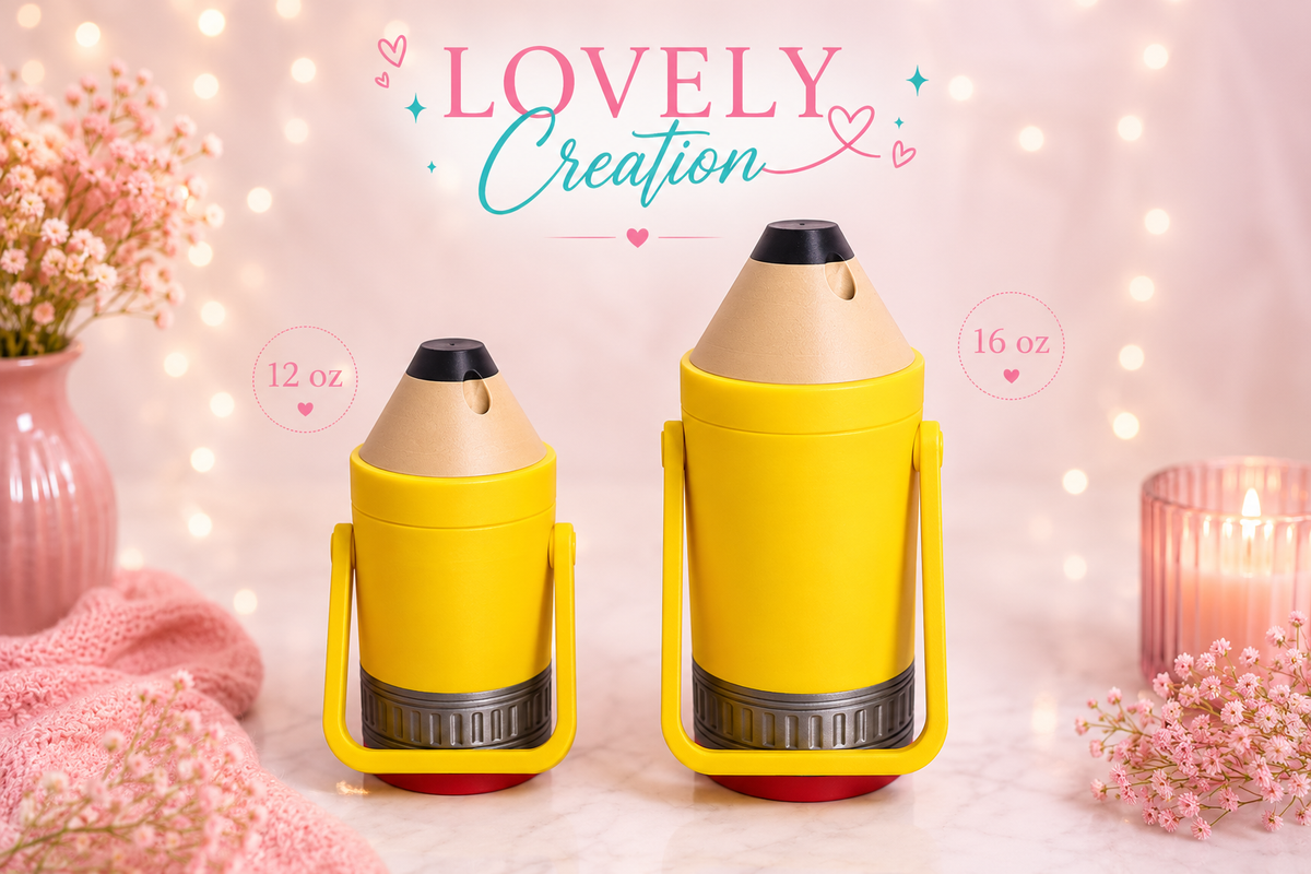 ✏️ Pencil Can Cooler Holder | 12 oz and 16 oz
