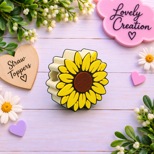 Straw Topper Sunflower