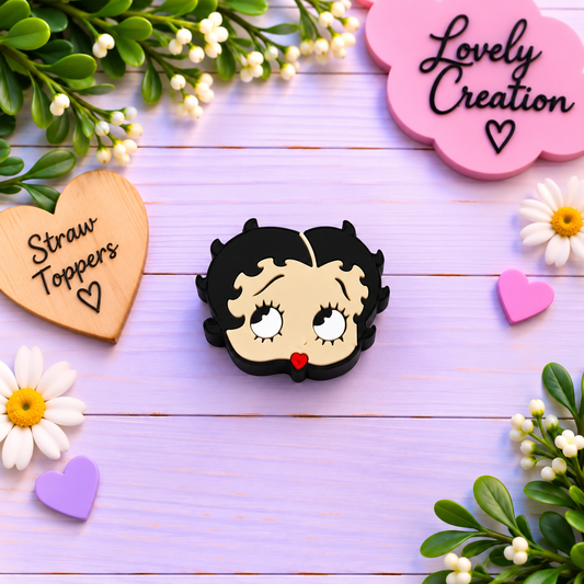 Straw Topper Betty Boop