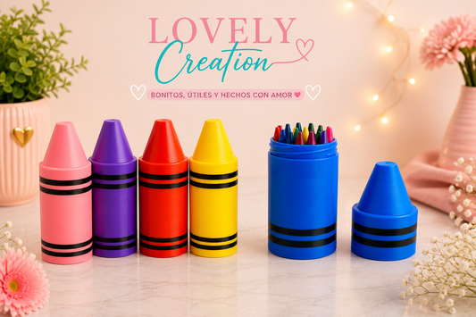 3D-Printed Crayon Organizer with Lid