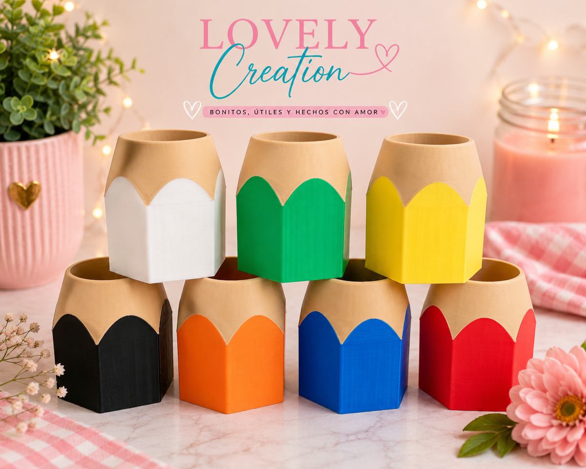 3D-Printed Pencil Holder | Giant Pencil Design