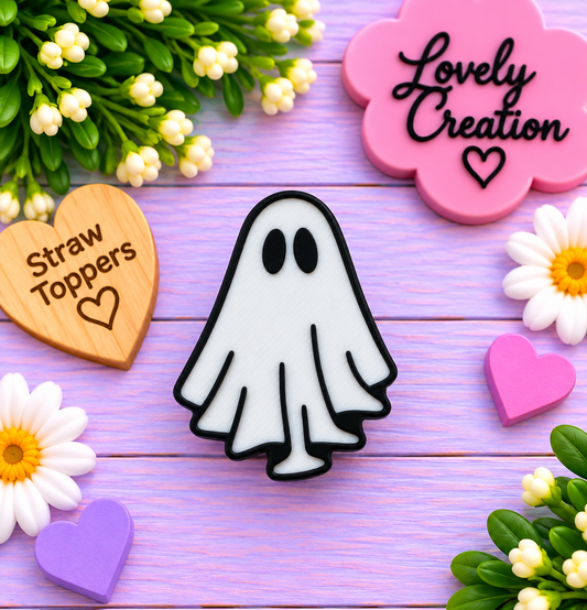 Straw Topper Ghost