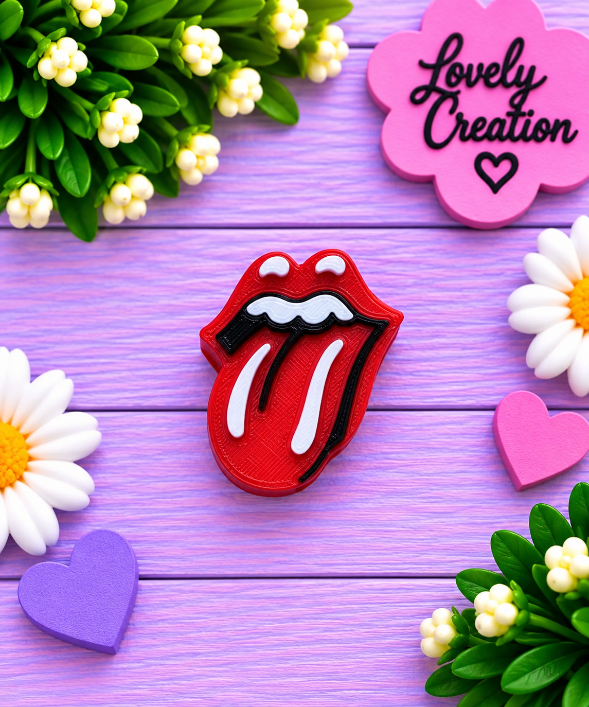 Straw Topper Rolling Stones