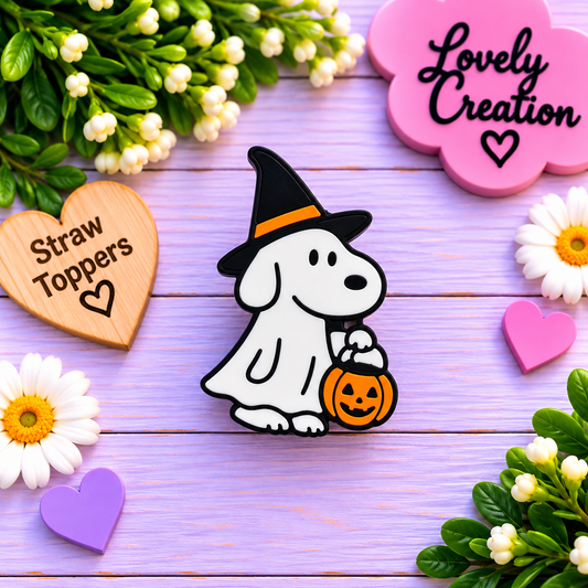 Straw Topper Snoopy (Halloween)