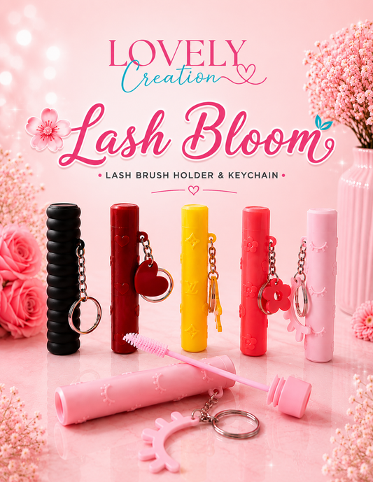 🌸 Lash Bloom | Lash Brush Holder & Keychain