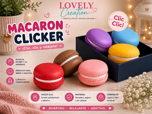Macaron Clicker Stress Relief Toy