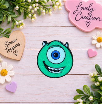 Straw Topper Mike Wazowski