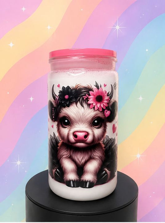 Sweet and Too Cute | 16 oz Milk Effect Cow Tumbler