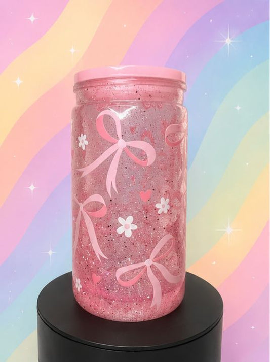Bow | 16 oz Clear Lava Effect Tumbler